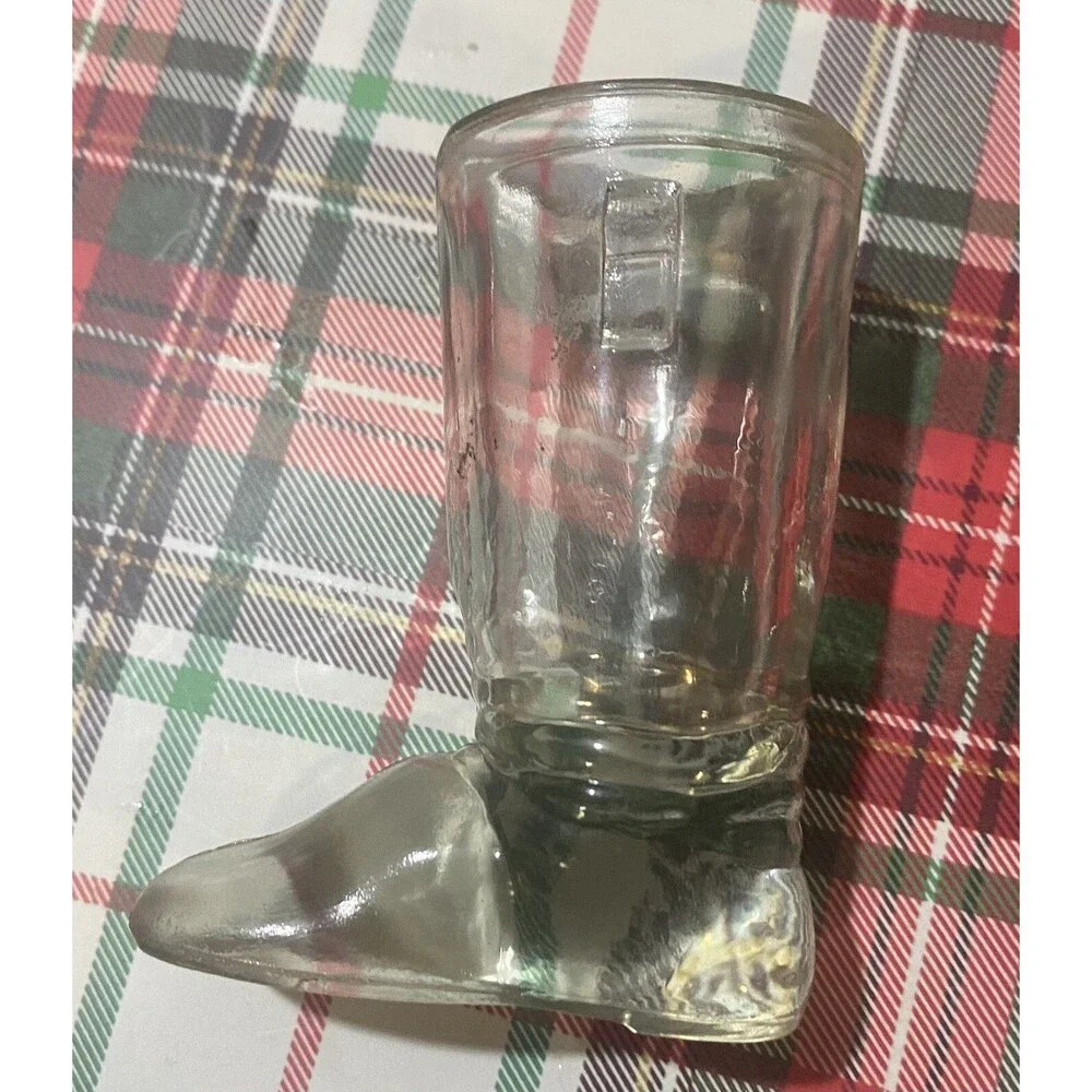 Vintage Glass Candy Container Boot